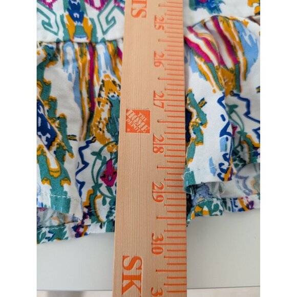 Rachel Zoe Boho Tunic Womens Size 2X White Hippie Tassel Rayon Casual Shirt - Picture 13 of 13